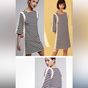 Pepin navy and white dress